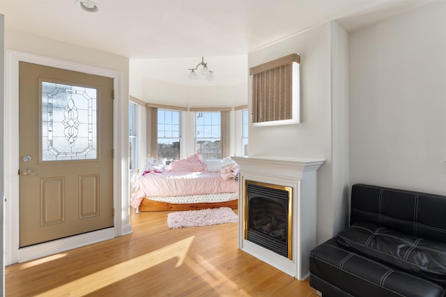 bedroom featuring wood-type flooring