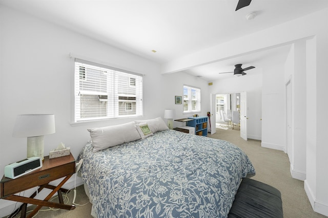 127 34th St, Avalon, NJ 08202 - bedroom featuring carpet flooring, baseboards, and ceiling fan