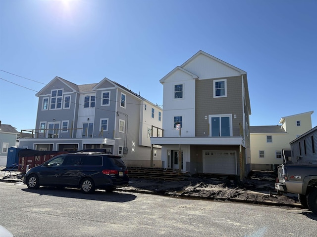 view of front facade featuring a garage