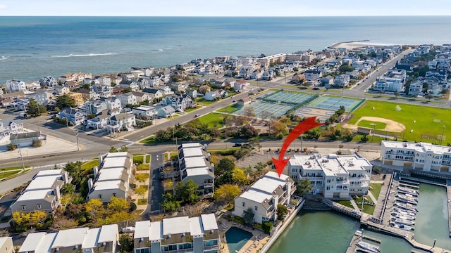 41 Marine Way Unit 41, Avalon, NJ 08202 - aerial overview of property's location featuring a large body of water and nearby suburban area