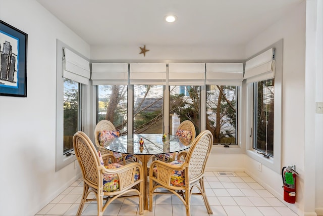 41 Marine Way Unit 41, Avalon, NJ 08202 - dining room with plenty of natural light, light tile patterned floors, and recessed lighting
