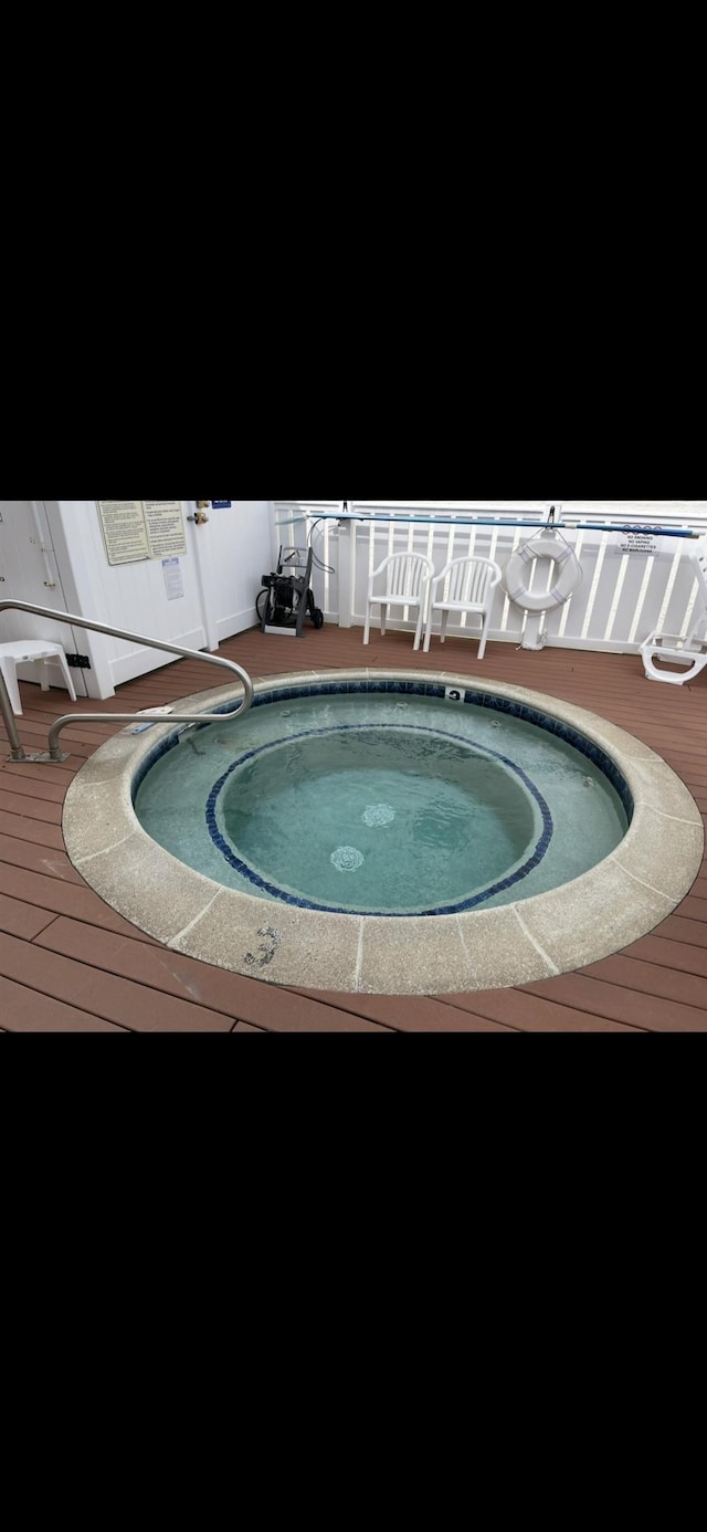 875 Plymouth Pl Unit 33, Ocean City, NJ 08226 - view of swimming pool featuring a hot tub