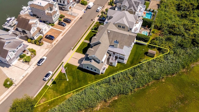 9 Seabreeze Ln, Avalon Manor, NJ 08202 - aerial view of residential area with property boundaries highlighted