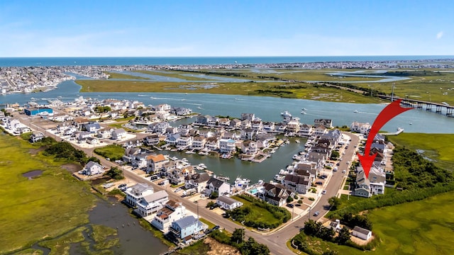 9 Seabreeze Ln, Avalon Manor, NJ 08202 - aerial view of property's location featuring a large body of water