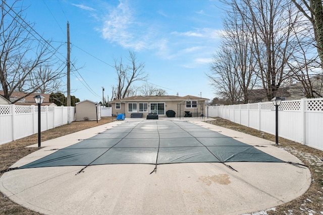 view of pool with a patio