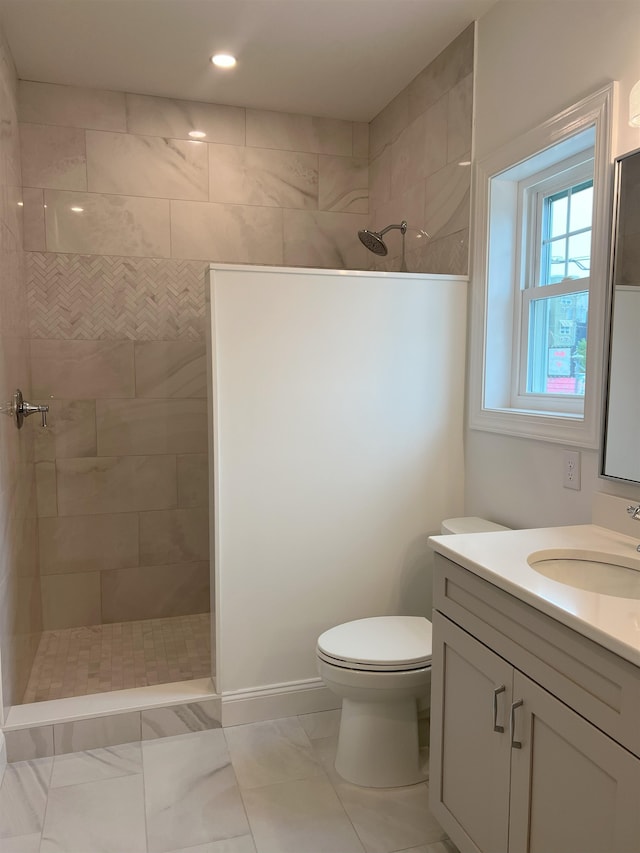 165 E Garfield Ave Unit 110, Wildwood, NJ 08260 - full bath with vanity, a walk in shower, and recessed lighting