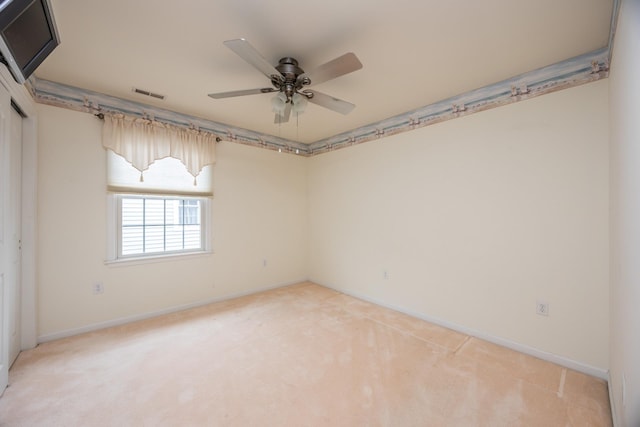 5011 Haven Ave Unit 2, Ocean City, NJ 08226 - empty room with light colored carpet, ceiling fan, and baseboards