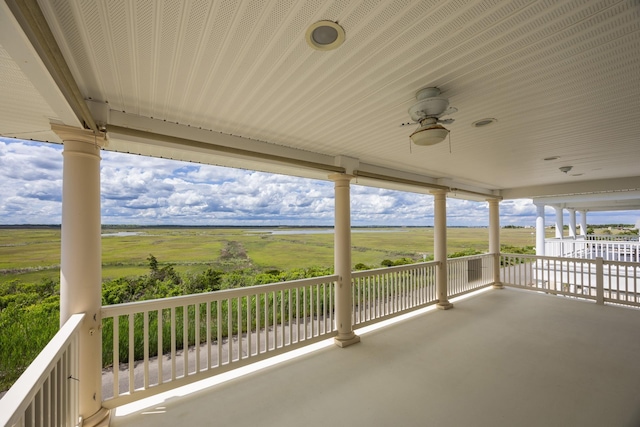 5011 Haven Ave Unit 2, Ocean City, NJ 08226 - view of patio featuring ceiling fan