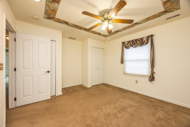5011 Haven Ave Unit 2, Ocean City, NJ 08226 - unfurnished bedroom featuring light colored carpet, baseboards, and ceiling fan