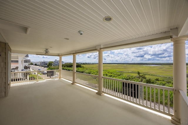 5011 Haven Ave Unit 2, Ocean City, NJ 08226 - view of patio / terrace featuring a ceiling fan