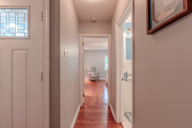 15 Seaview Ave, Beesleys Point, NJ 08223 - hallway featuring wood finished floors and baseboards