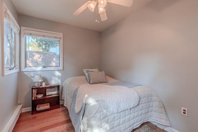 15 Seaview Ave, Beesleys Point, NJ 08223 - bedroom with light wood-style floors and a ceiling fan