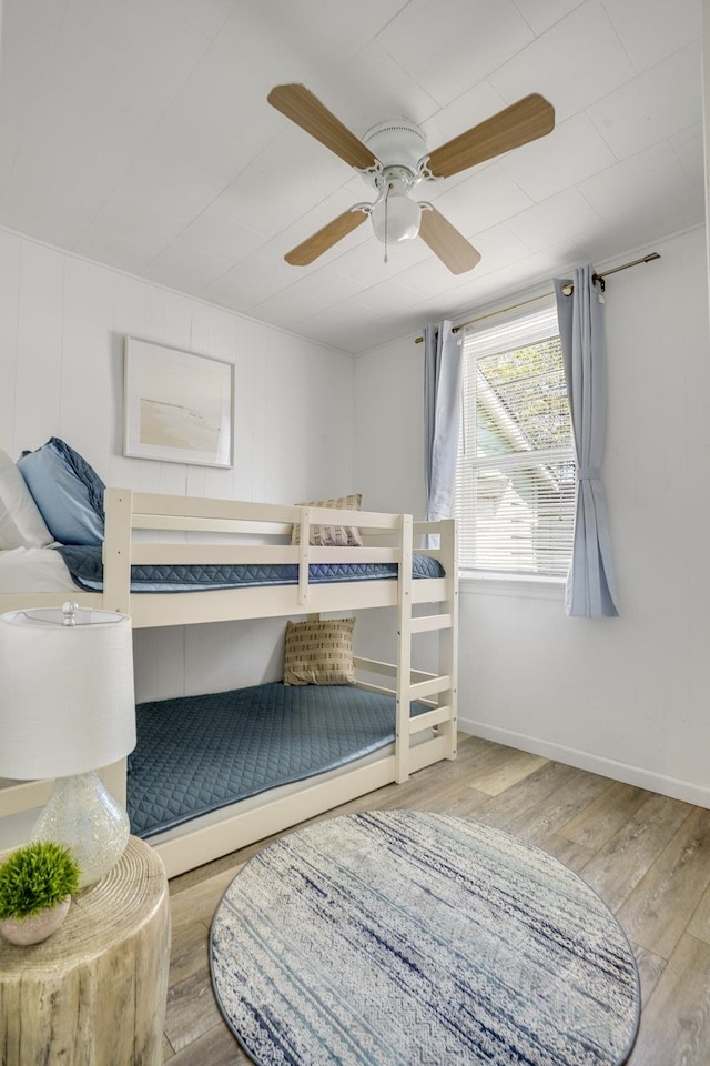 39 E Pacific Ave, Villas, NJ 08251 - bedroom with wood finished floors and a ceiling fan