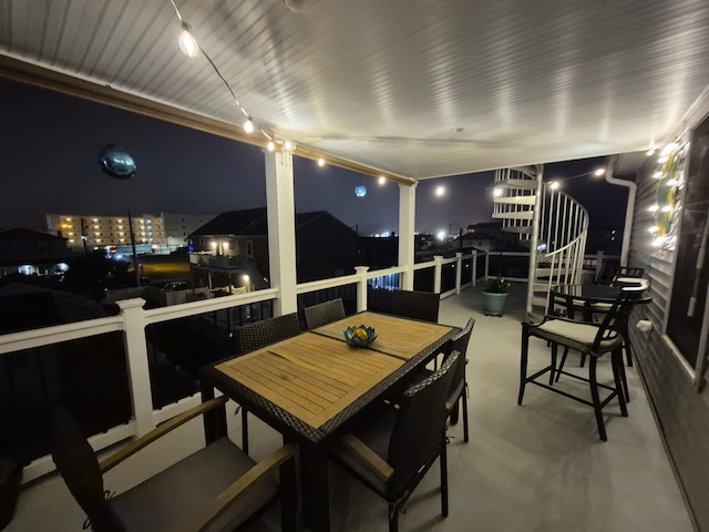 424 W Andrews Ave, Wildwood, NJ 08260 - view of patio at twilight
