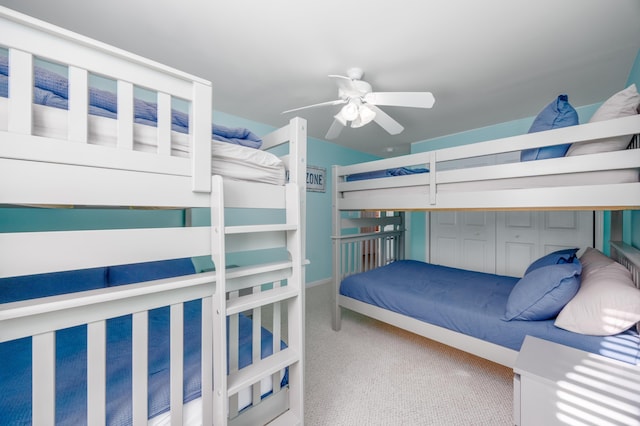 bedroom featuring carpet flooring