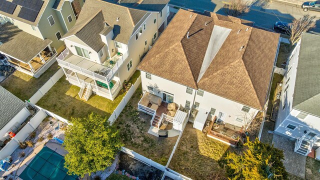 drone / aerial view featuring a residential view