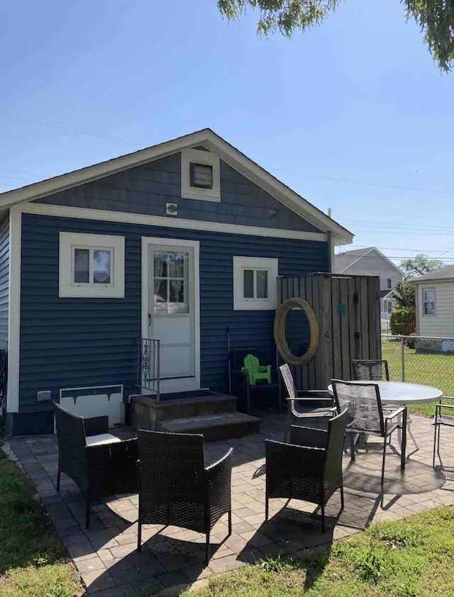 217 Ridgewood Ave, Villas, NJ 08251 - rear view of property featuring outdoor lounge area and a patio
