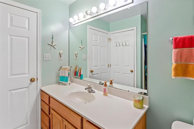 bathroom with vanity