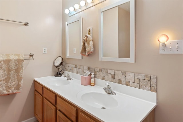 bathroom featuring vanity