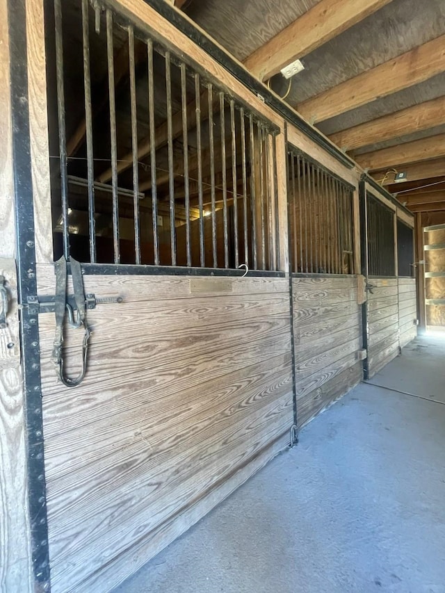 view of horse barn