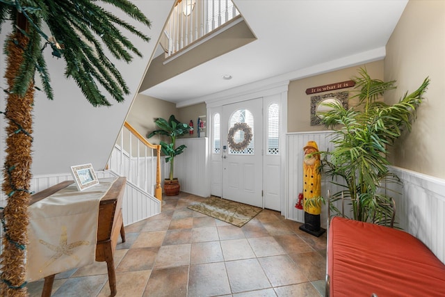 view of entrance foyer