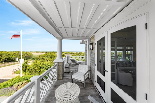 74 38th St, Avalon, NJ 08202 - balcony featuring french doors