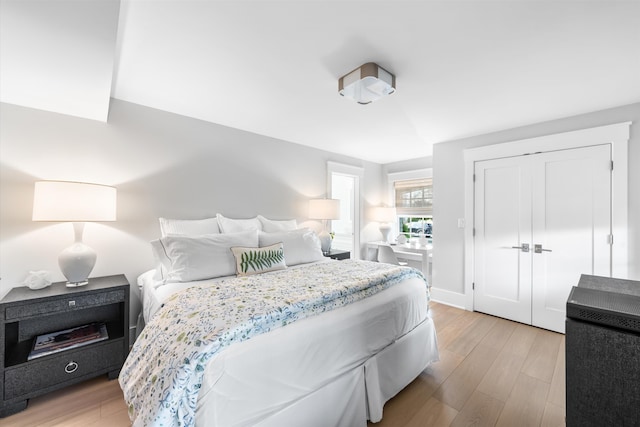 74 38th St, Avalon, NJ 08202 - bedroom featuring light wood finished floors and a closet