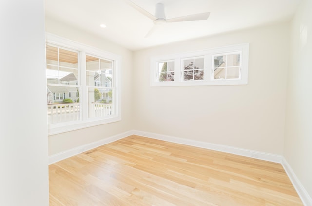146 22nd St, Avalon, NJ 08202 - spare room featuring wood finished floors and ceiling fan