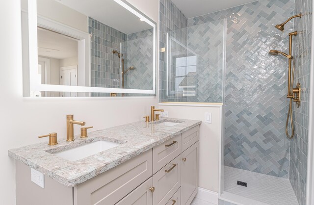 146 22nd St, Avalon, NJ 08202 - full bathroom with double vanity and tiled shower