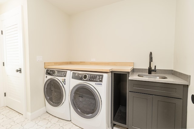 146 22nd St, Avalon, NJ 08202 - laundry room with a sink and separate washer and dryer