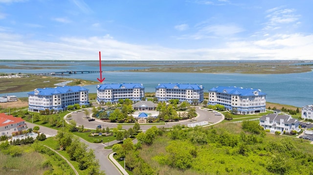 3401 Seaboard Cir Unit 3401, North Wildwood, NJ 08260 - drone / aerial view with a water view
