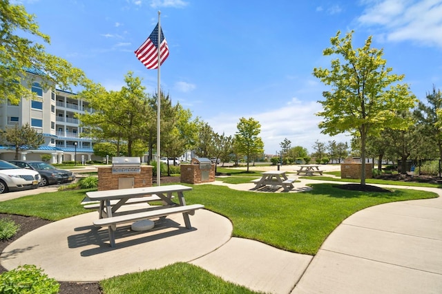 3401 Seaboard Cir Unit 3401, North Wildwood, NJ 08260 - view of home's community with a yard and exterior kitchen