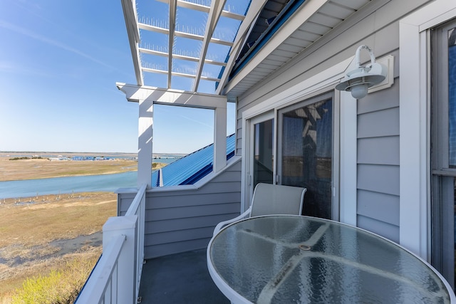3401 Seaboard Cir Unit 3401, North Wildwood, NJ 08260 - balcony with outdoor dining space and a water view