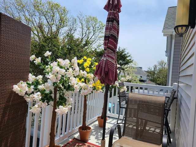 view of balcony