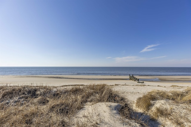 property view of water with a view of the beach