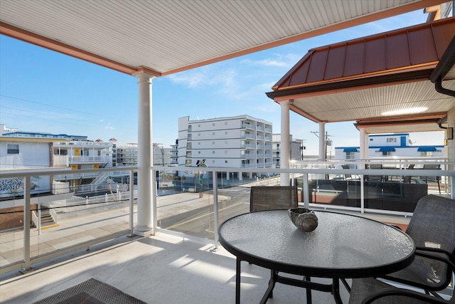 view of balcony