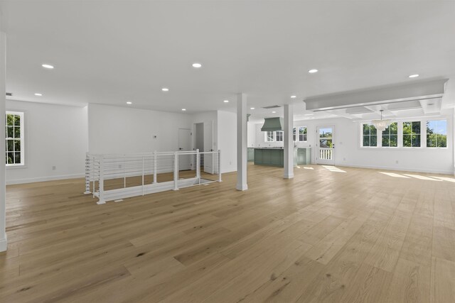9 N 8th St, Del Haven, NJ 08251 - unfurnished living room featuring light wood-type flooring, recessed lighting, and healthy amount of natural light