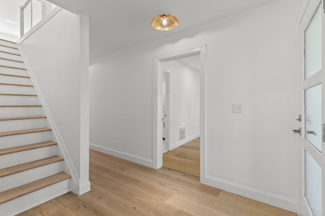 9 N 8th St, Del Haven, NJ 08251 - entrance foyer with stairs and light wood-style flooring