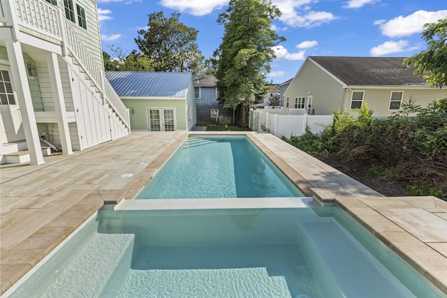 9 N 8th St, Del Haven, NJ 08251 - view of pool with a pool with connected hot tub and a patio