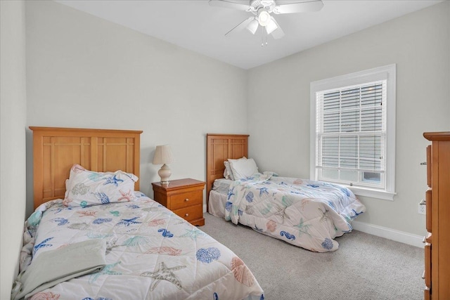 240 E Taylor Ave Unit 100, Wildwood, NJ 08260 - carpeted bedroom featuring baseboards and a ceiling fan