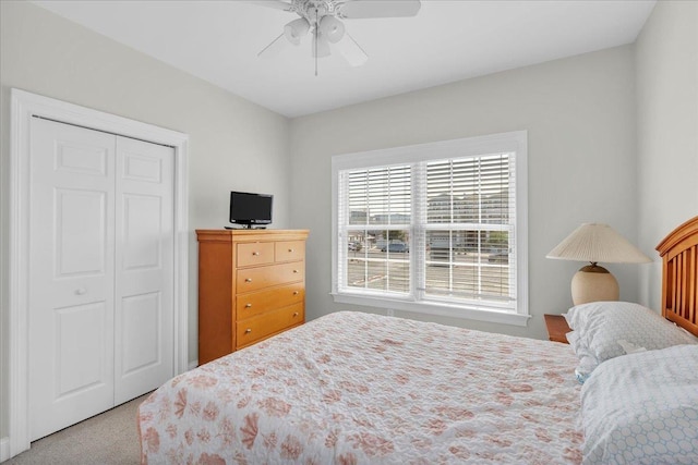 240 E Taylor Ave Unit 100, Wildwood, NJ 08260 - carpeted bedroom featuring a closet and ceiling fan