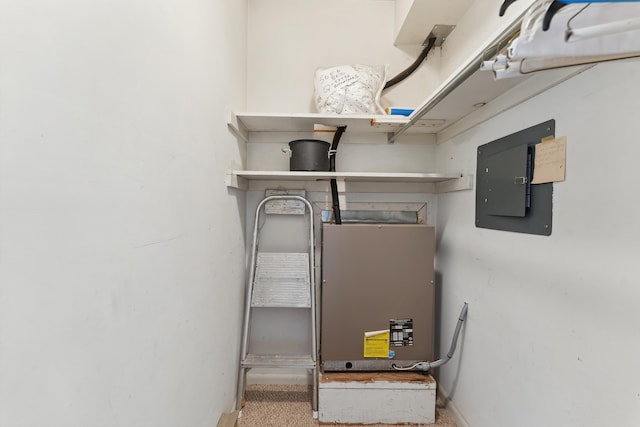 utility room with electric panel