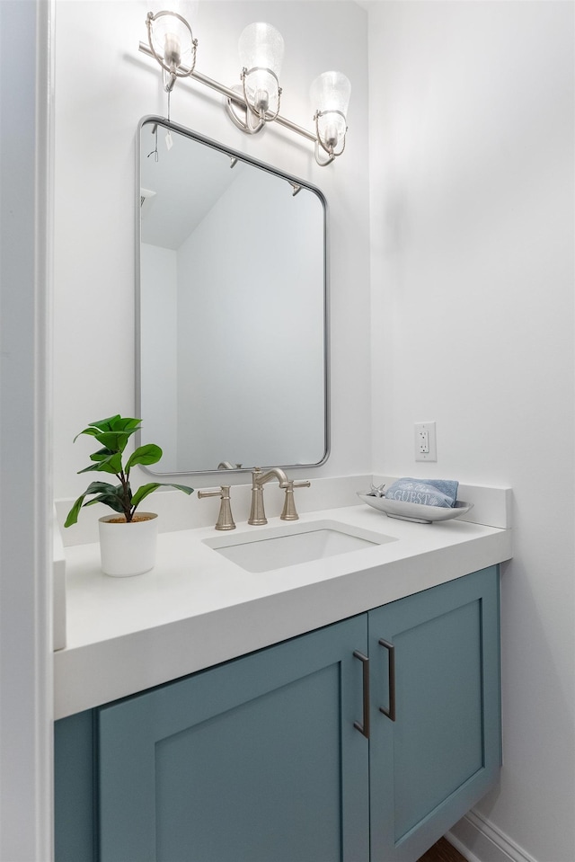 bathroom featuring vanity