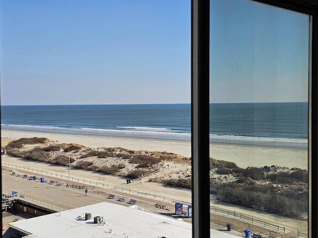 water view featuring a view of the beach