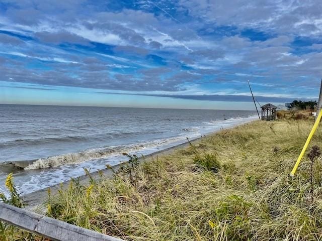 water view with a beach view