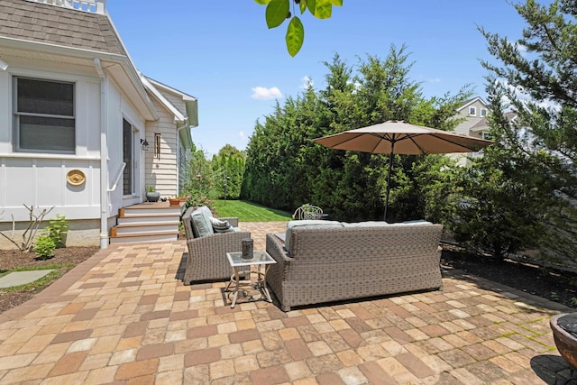 735 Maple Ave, West Cape May, NJ 08204 - view of patio / terrace with outdoor lounge area