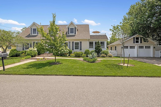 735 Maple Ave, West Cape May, NJ 08204 - cape cod-style house featuring a garage and a shingled roof