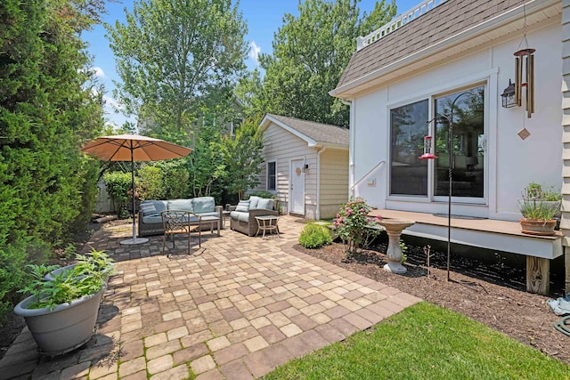 735 Maple Ave, West Cape May, NJ 08204 - view of patio with an outdoor hangout area