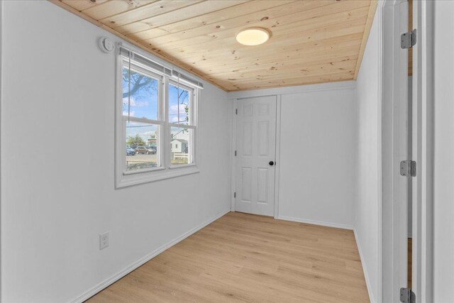 6 E Atlantic Ave, Villas, NJ 08251 - corridor featuring wood ceiling, light wood-style floors, and baseboards
