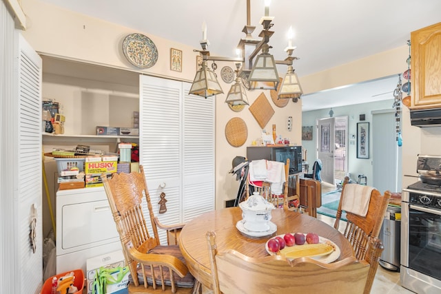 100 Oakdale Ave, Villas, NJ 08251 - dining space with washer / dryer